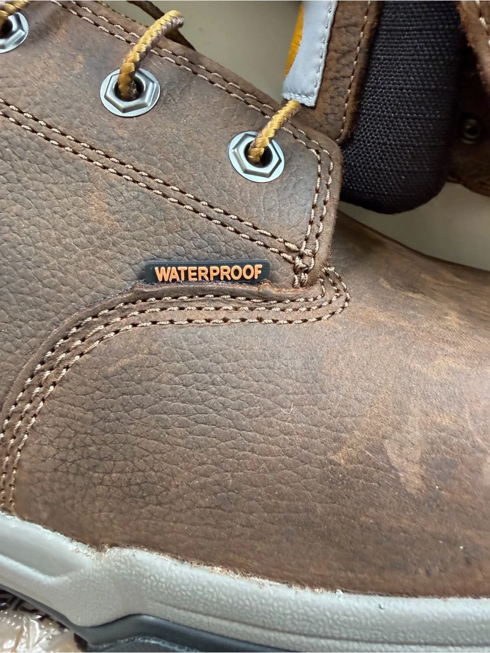 Carhartt Brown and Black Ground Force 6-Inch Waterproof Work Boot